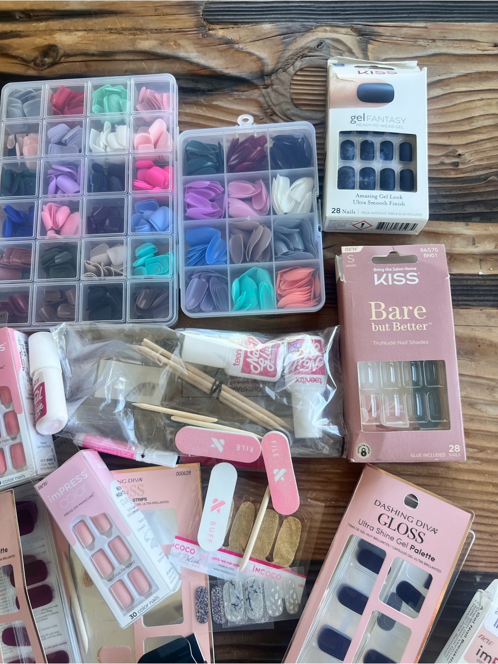 Assorted Press-On Nail Set - Pink & Multicolor - Picture 3 of 7